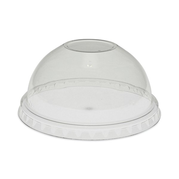 Pactiv Evergreen EarthChoice Strawless RPET Lid, Dome Lid, Fits 9 oz to 20 oz A Cups, Clear, PK900, 900PK YPDL20CNH